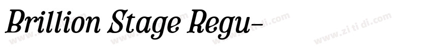 Brillion Stage Regu字体转换